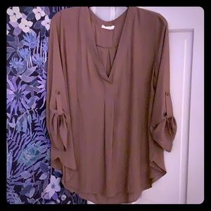 Lush Tops - Mauve chiffon tunic from Nordstrom Lush Tops - Mauve chiffon tunic from Nordstrom
